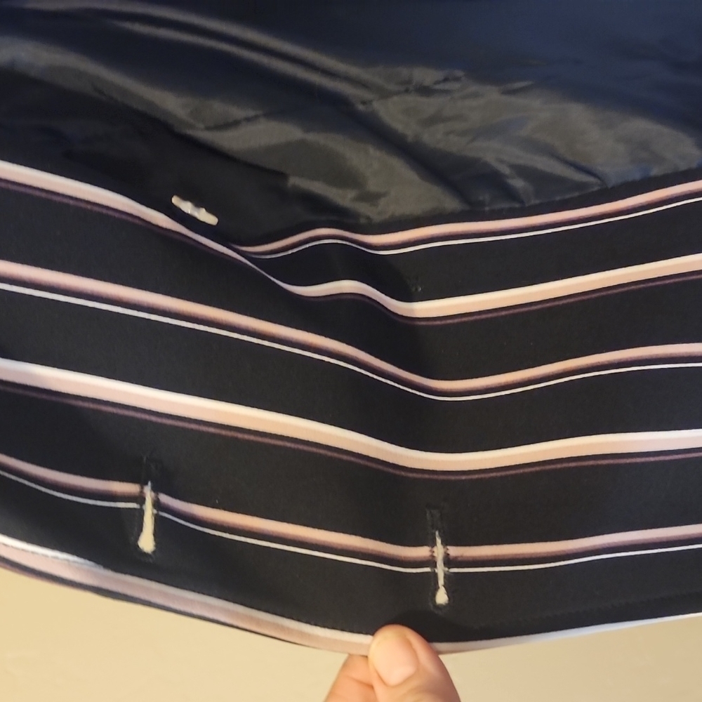 Torrid Black, Pink and White Striped Jacket - Picture 7 of 13